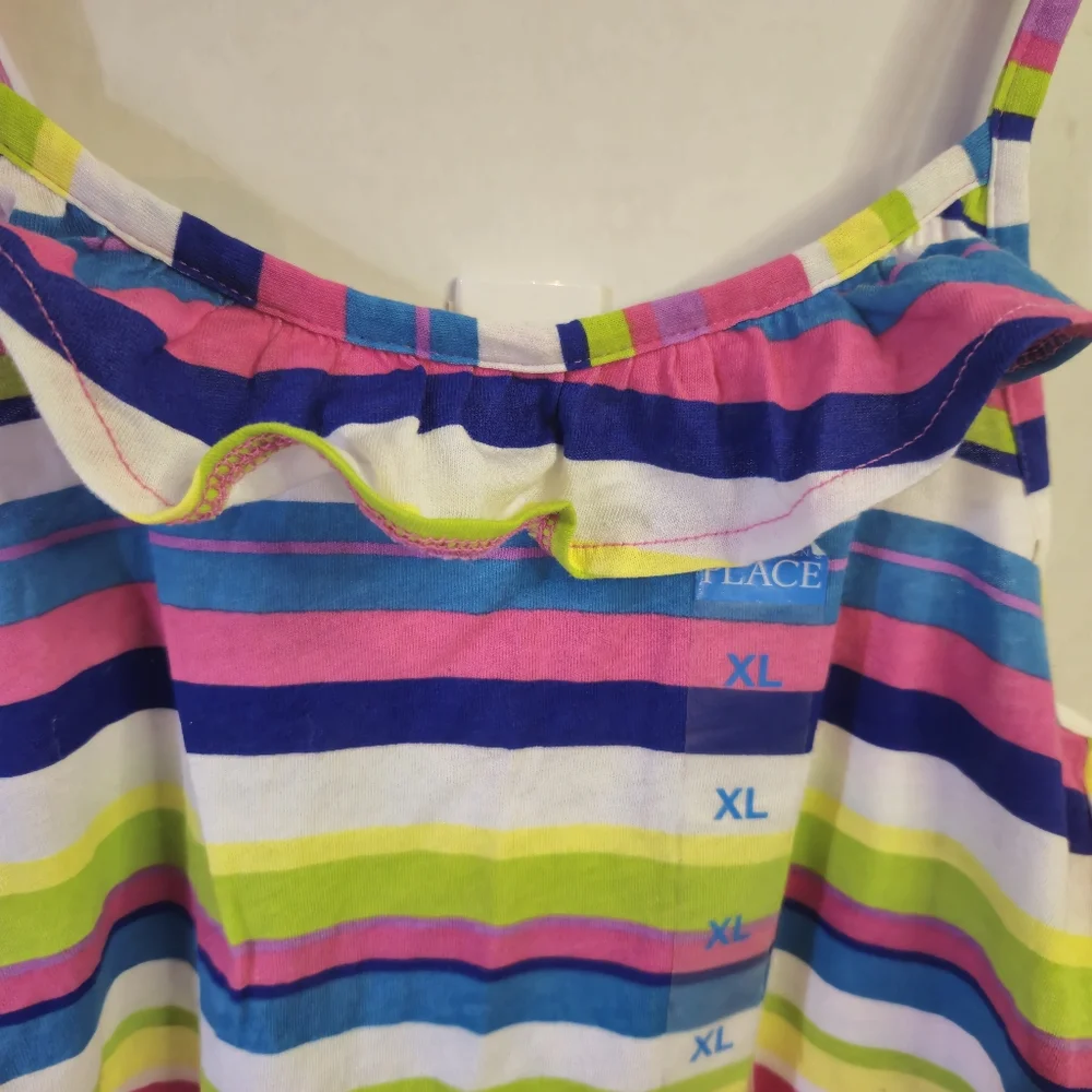 THE‎ CHILDREN'S PLACE GIRLS STRIPED TANK TOP SIZE XL